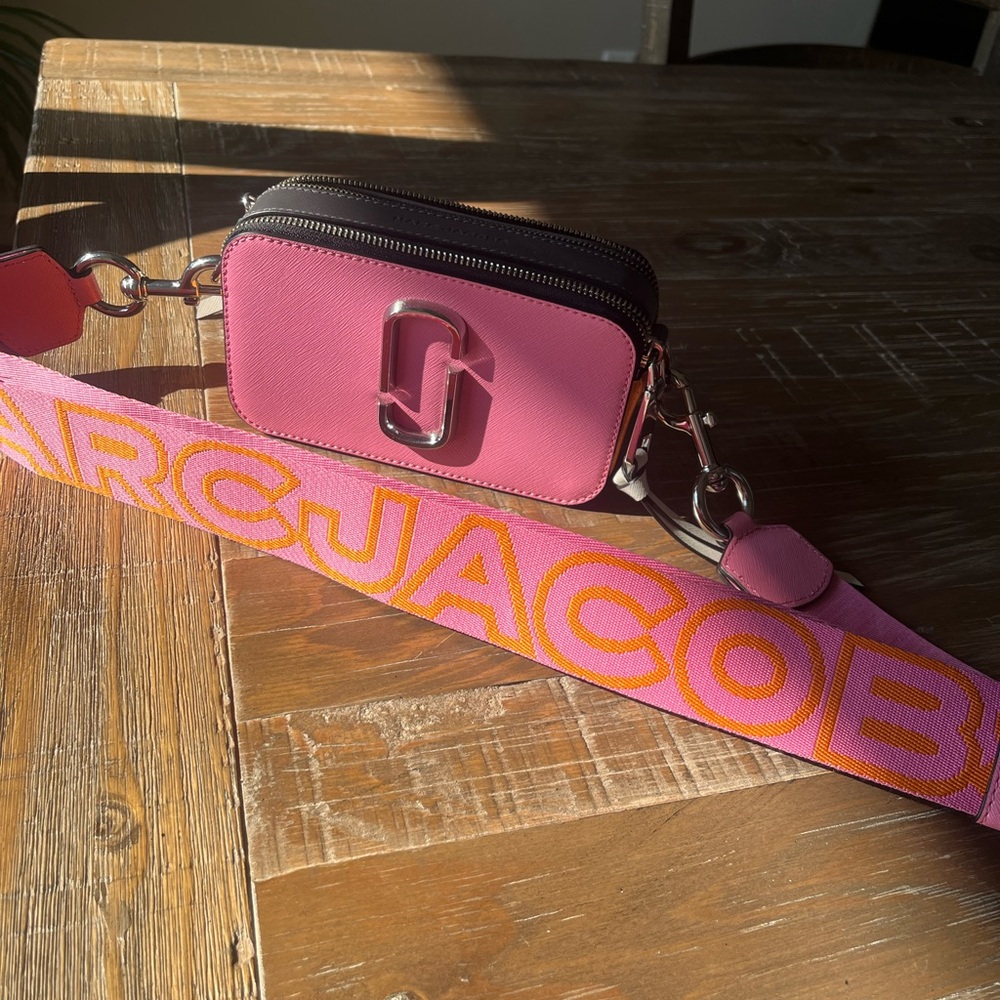Marc Jacobs Pink and Black Crossbody Bag